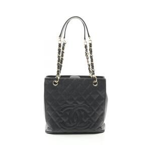 Chanel Matelasse PST Tote Bag Leather Grained Calfskin Black